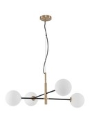 Nova Luce Vitra Pendelleuchte Gold Schwarz Dimmbar 4X G9 HöHenverstellbar 130