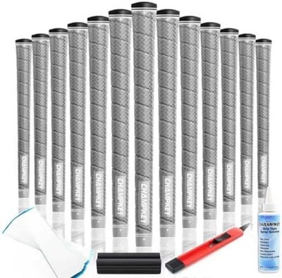 X-WEAVE Rubber Golf Grips 13 Pack with Full Repair Kits - Medium Lower Hand G...