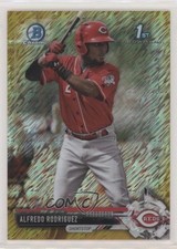 2017 Bowman Chrome Prospects Gold Shimmer Refractor 19/50 Alfredo Rodriguez x5u