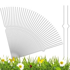 40 Pack Yard Sign Stakes Metal, 13 Inch Yard Stakes for Signs, Heavy Duty Wir...
