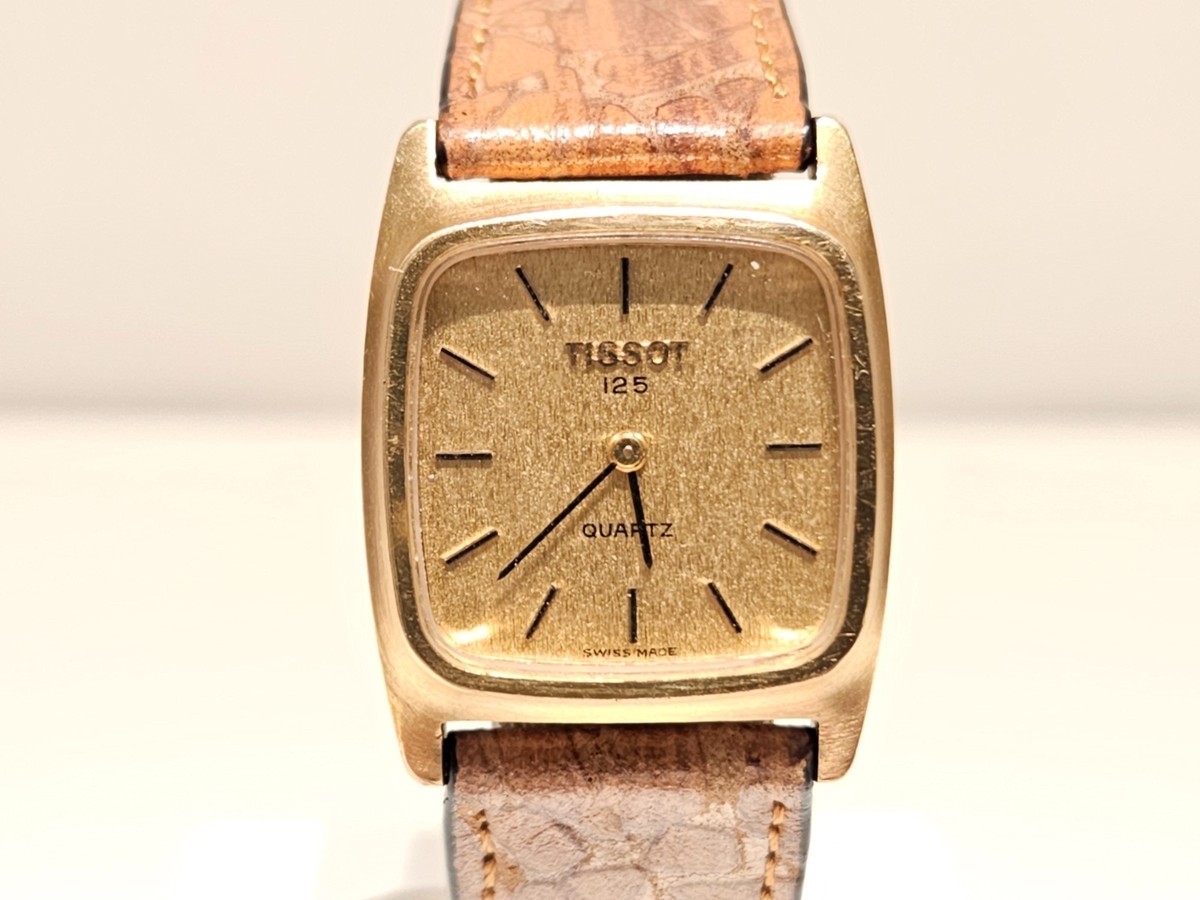 ヴィンテージ　TISSOT ゴールド スイスクォーツ 時計 VINTAGE RARE RECTANGLE 24.5mm SWISS GOLD PLATED LADIES QUARTZ