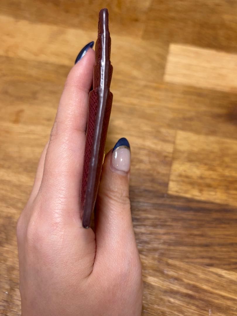 PRADA Saffiano Metal Card Case Red Leather with Box and Guarantee thumbnail 7