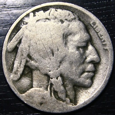 1925 D Buffalo Nickel 5c US Coin Denver Mint Authentic Circulated Rare Partial