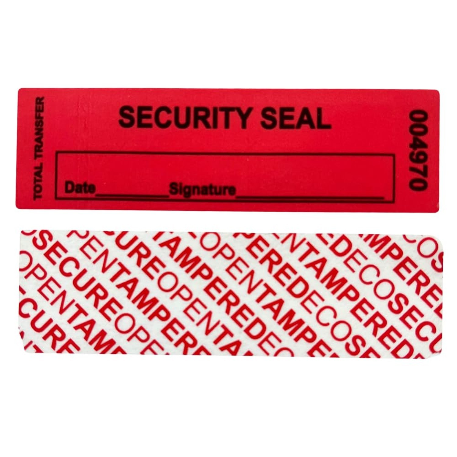 1"x3.35" Red Total Transfer Tamper-Evident Security Void Stickers/Labels/Seal...