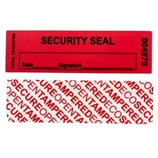 1"x3.35" Red Total Transfer Tamper-Evident Security Void Stickers/Labels/Seal...