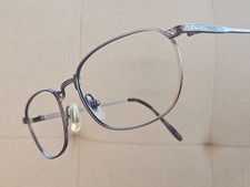 Vintage Fossil Eyeglasses Frame Brown Tone Metal SHORT BLOCK Glasses Eyewear