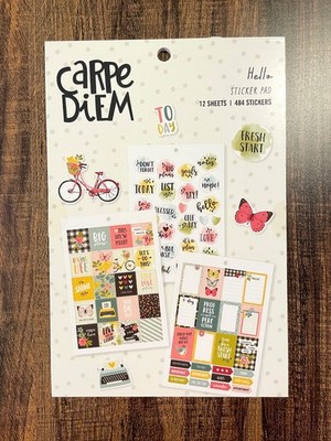 Carpe Diem A5 Planner Sticker Book - Hello