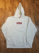 Supreme 2021 White Hoodie Red Box Logo BOGO Men’s XL