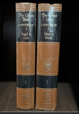 The Great Ideas: A Syntopicon Set (Angel to World & Man to Love) -HC- Acceptable