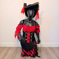 Leg Avenue Buccaneer Babe Pirate Costume Dress & Hat S/M