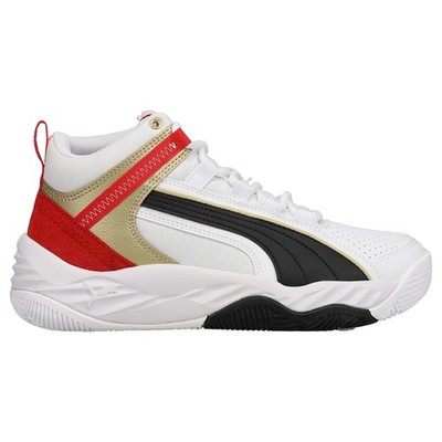 PUMA Rebound Future Evo Lace Up  Youth Boys White Sneakers Casual Shoes 385583-0