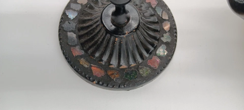 Aplique turco mosaico luz vela pared marroquí Tiffany colorido verde amarillo Foto 3 de 4