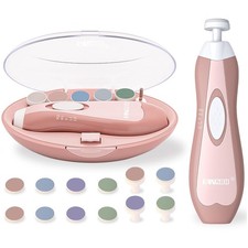 Upgraded Baby Nail File Easy  Safe Baby Nail Trimmer,Precise 4-Stage Electric