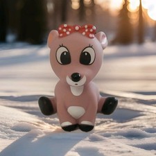 Rudolph The Red Nosed Reindeer Clarice Rubber Squirt Bath Toy Figure
