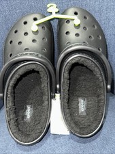 CrocsDual Comfort Classic Faux Fur Lined Clog-Sz 7- NEW With Tags- Black - 51 