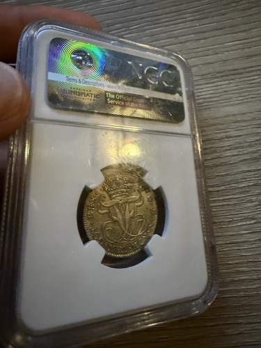 Silver Danish West Indies 1757 12 Skilling XF 40 NGC Graded Coin - Picture 2 of 2