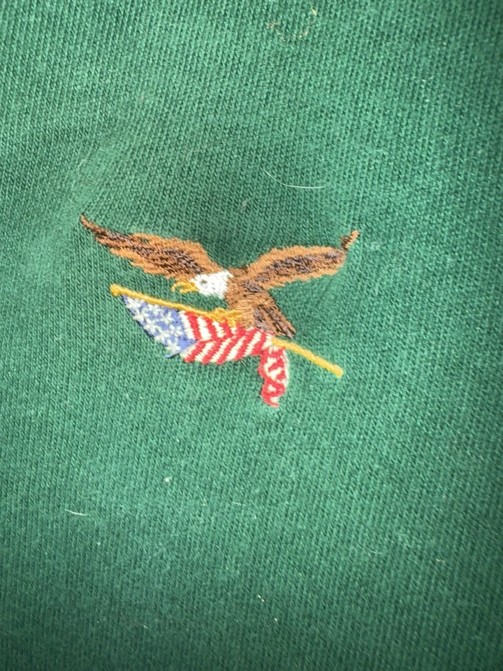 Sudadera para hombre American Living grande verde pulóver 1/4 cremallera lisa Foto 4 de 4