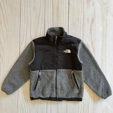 The North Face Denali Fleece Boys Size Small Polartec Full Zip Jacket Black/Gray