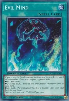 Yugioh! Evil Mind - SGX3-ENA15 - Common - 1st Edition Near Mint, English