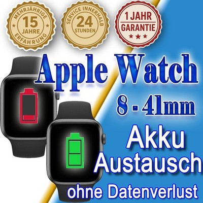 Apple Watch 8 41mm  24 St. Express!   Reparatur Akku Austausch