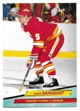 CHRIS DAHLQUIST 1992-93 FLEER ULTRA CARD NEAR MINT+ CONDITION