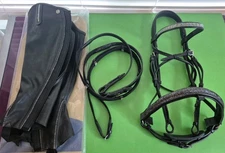 Ovation Bling Full Size Bridle With Matching Half Chaps