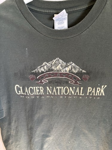 Glacier National Park T-shirt. Green, Size Large, Unisex - Picture 8 of 11