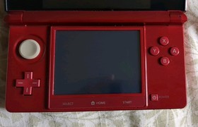 Nintendo 3DS Red w/ Charging Cord & Stylus Good Condition Read Description