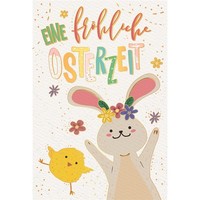 Ostern - Naturkarton - GlüCkwunschkarte Im Format 11,5 X 17 Cm Mit Umschlag - Ha