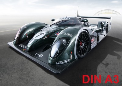 Cult Car Art Bentley Speed 8 Winner 24h Le Mans 2003  ART-PRINT DIN A3