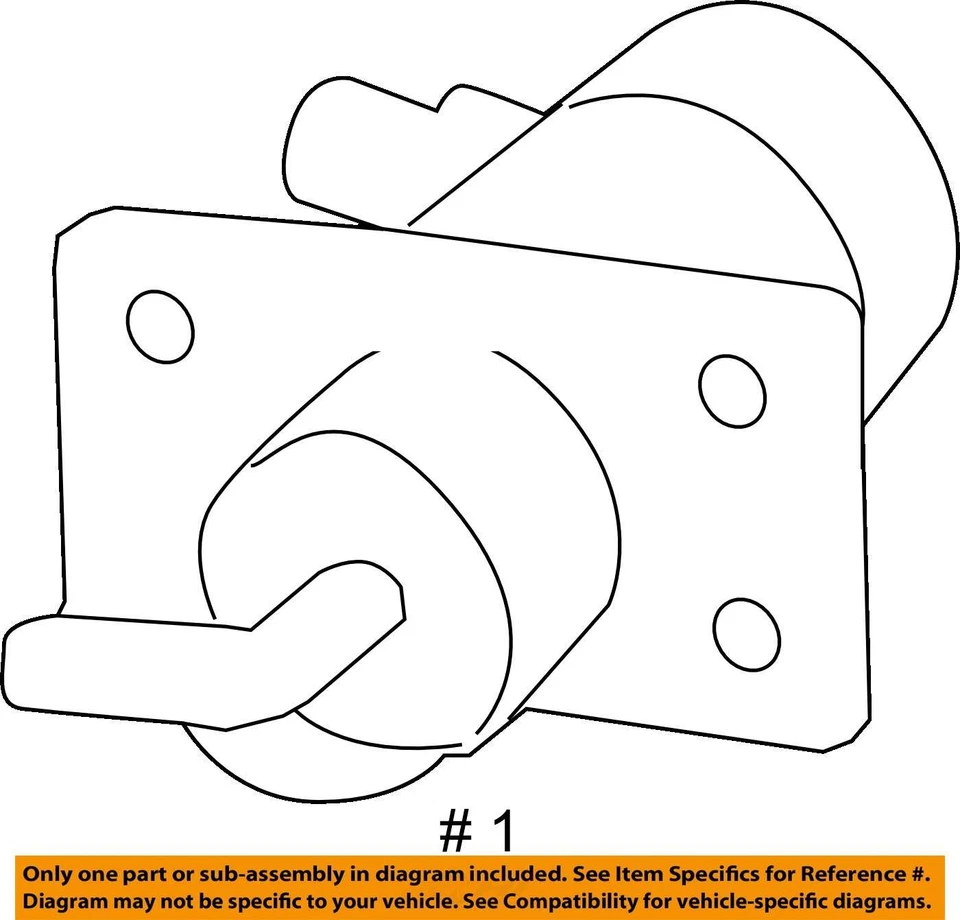 2002-2005 CHEVROLET GMC TRAILBLAZER TRAILBLAZER EXT NOZZLE 15177279 - NEW OEM - Image 3 of 3