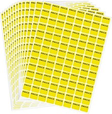 2240 Pcs Yard Sale Price Stickers, Prepriced Pricing Labels, Yellow
