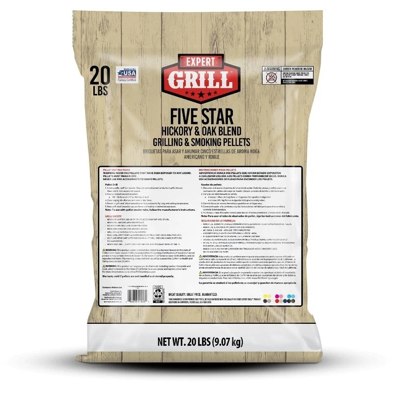 Pellets de madera Five Star Blend 20 lb para asar a fumar 100 % natural sabor a madera dura Foto 2 de 4