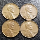 1955 D Lincoln Wheat Penny Set Of 4 Coins AU#1