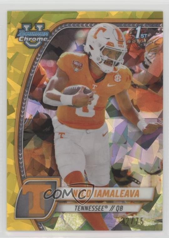 2024 Bowman U Chrome Sapphire Edition Yellow /75 Nico Iamaleava #139