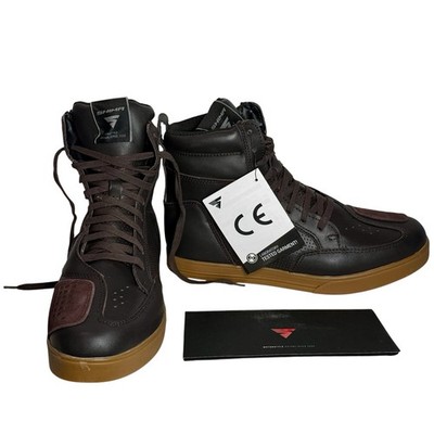 SHIMA Blake Motorcycle Sneakers Brown Leather Riding Boots Mens US 13 EUR 47 NWT