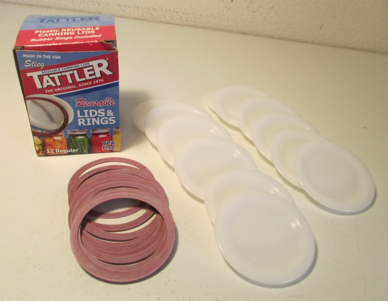 Tattler Reusable Canning Jar Lids & Rings 12 Regular BPA Free