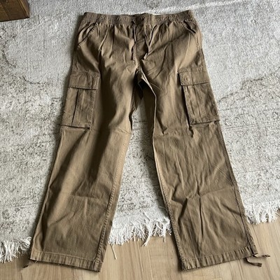 New NWT Boundaries Cargo Pants Mens Large Tan