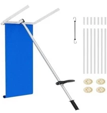 Roof Rake Snow Removal Rake 30 Feet Detachable Snow Rake Roller Roof Cutter 30ft