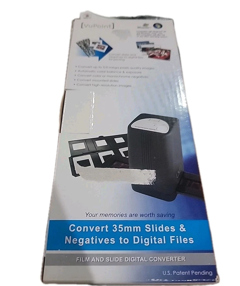 VuPoint Solutions Digital Film Slide Converter 35mm Slides/Negatives New In Box - Image 2 of 4