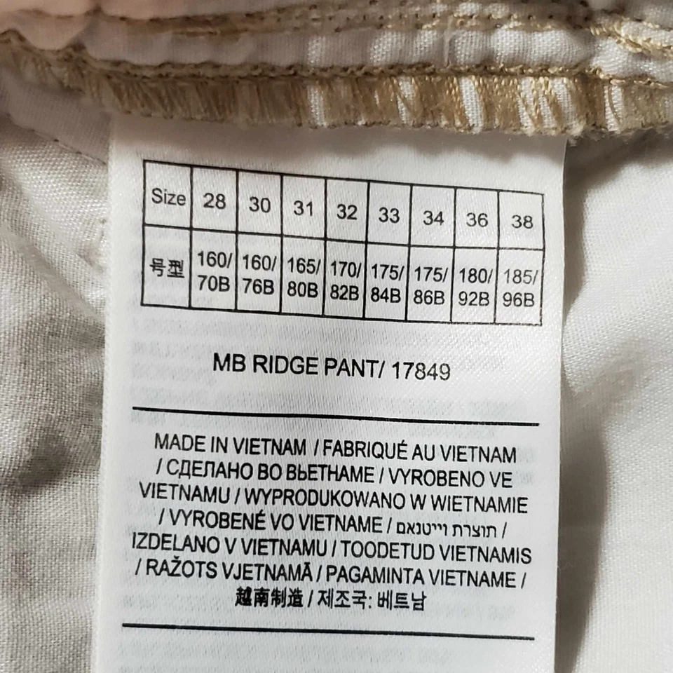 Pantalones Burton Talla 32 Para Hombre Gris MB Ridge Ripstop Informales Ajustados Rectos Foto 3 de 4