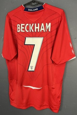 DAVID BECKHAM #7 MENS ENGLAND 2008/2010 AWAY FOOTBALL SOCCER SHIRT