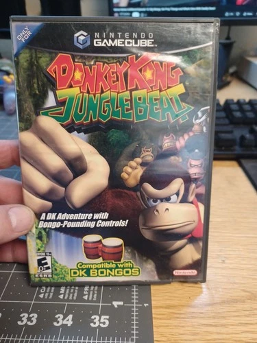 Donkey Kong Jungle Beat- Nintendo GameCube 2005- No Manual- TESTED AUTHENTIC