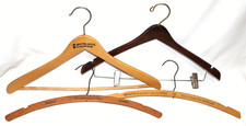 4 Vintage Hotel Wood Hangers Hilton Sheraton Continental Plaza Bristol Berlin