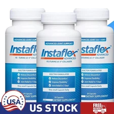 Lot of 3 Instaflex Advanced Joint Support Supplement 30 Capsules New Exp 06/2026