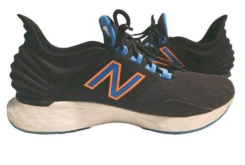 New Balance Fresh Foam Roav Shoes Mens 10 Running Black And Blue - Imagen 3 de 13