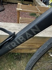 Triban RC 500 Road Bike M 700C Black Drop Bar Mechanical Disc Brakes