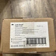 3M COLD SHRINK SILICONE RUBBER TERMINATION KIT P/N: 7624-T-110 BOX OF 3 