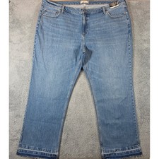 Abercrombie  Fitch The Baggy Jeans Womens 37 24L Blue Low Rise Curve Love NWT