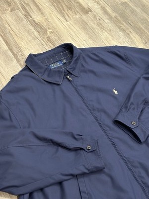Polo Ralph Lauren Men s Bi-Swing Jacket Windbreaker Men's Sz 3XB Navy Harrington